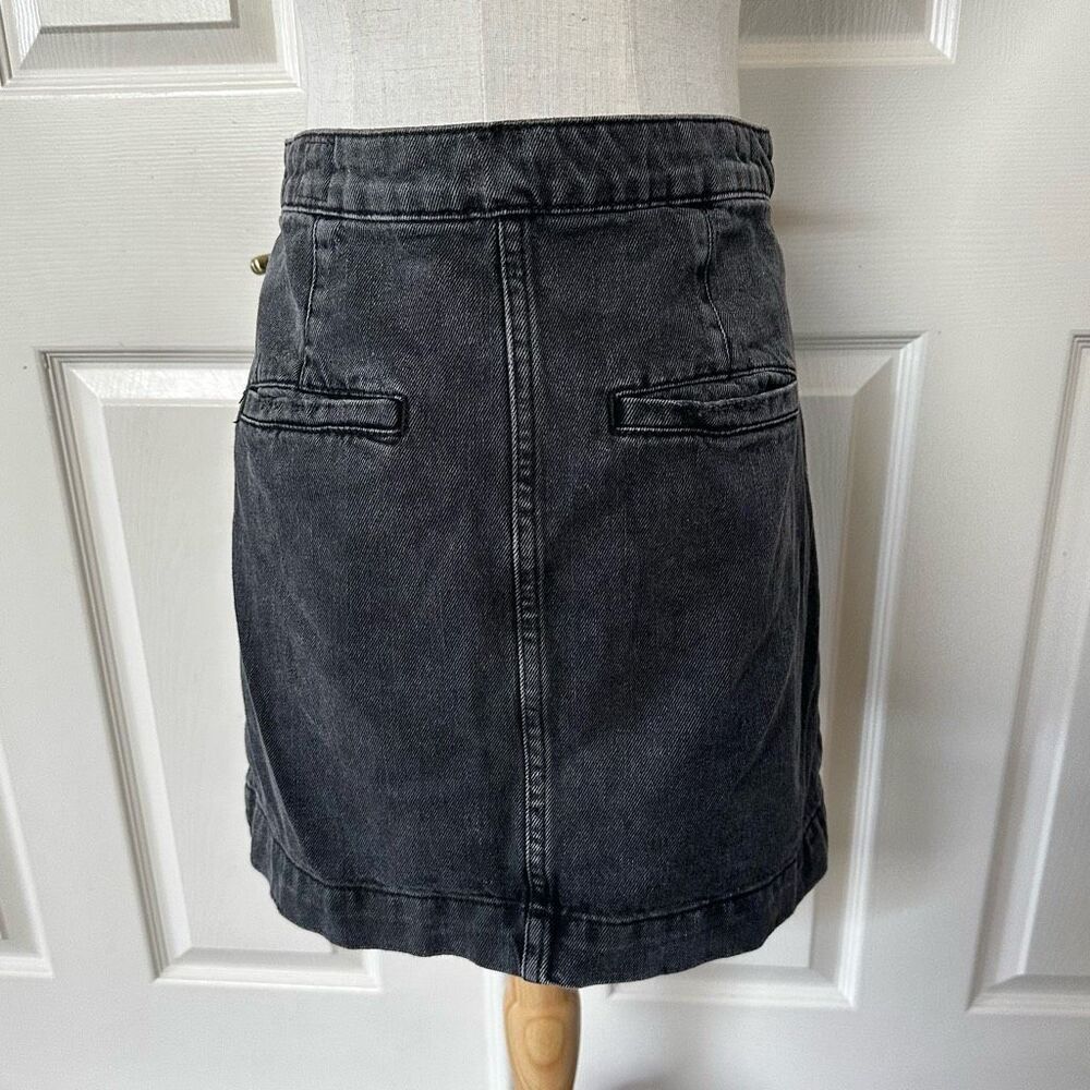 Free People Don’t Get Me Wrong black denim skirt size 27 - Picture 7 of 12